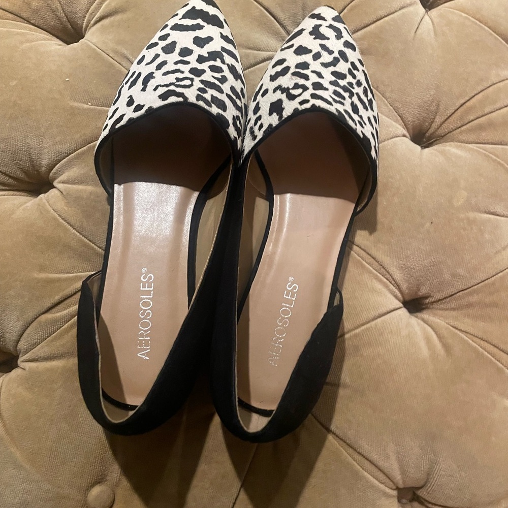 AEROSOLES Women's Leopard Print Flats
